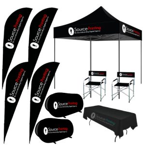branded 3m gazebo 4x sharkfin banners special 300x300